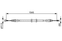 BOSCH 1987482551 - Cable de accionamiento, freno de estacionamiento