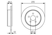 BOSCH 0 986 479 B08 - Disco de freno