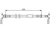 BOSCH 1987481714 - Tubo flexible de frenos