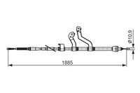 BOSCH 1987482573 - Cable de accionamiento, freno de estacionamiento