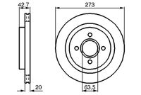 BOSCH 0986478816 - Disco de freno