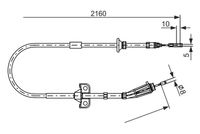 BOSCH 1987482284 - Cable de accionamiento, freno de estacionamiento