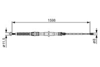 BOSCH 1987482379 - Cable de accionamiento, freno de estacionamiento