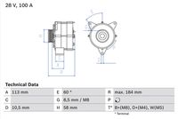 BOSCH 0986043890 - Alternador