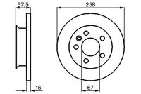 BOSCH 0986478544 - Disco de freno