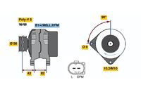 BOSCH 0 124 315 010 - Alternador