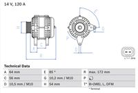 BOSCH 0986049990 - Alternador