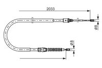 BOSCH 1987482190 - Cable de accionamiento, freno de estacionamiento