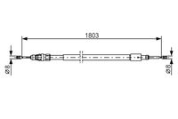 BOSCH 1987482317 - Lado de montaje: Atrás izquierda<br>Frenos: para vehículos con freno de tambor en eje trasero<br>Diámetro interior de tambor de freno [mm]: 228<br>Lado de montaje: Atrás derecha<br>Frenos: para vehículos con freno de tambor en eje trasero<br>Diámetro interior de tambor de freno [mm]: 228<br>Longitud [mm]: 1706<br>