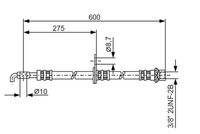 BOSCH 1987476246 - Tubo flexible de frenos