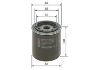 BOSCH 0986452023 - Tipo de filtro: Filtro enroscable<br>Altura [mm]: 163<br>Diámetro exterior [mm]: 84<br>Tamaño de rosca interior: 3/4" - 16 UNF<br>Diámetro de junta tórica [mm]: 63<br>Peso [kg]: 0,530<br>