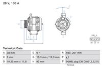 BOSCH 0986084290 - Alternador