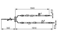 BOSCH 1987482420 - Cable de accionamiento, freno de estacionamiento