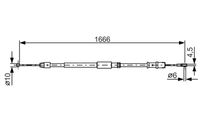 BOSCH 1987482032 - Cable de accionamiento, freno de estacionamiento