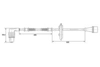 BOSCH 0 265 001 282 - Sensor, revoluciones de la rueda