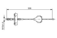 BOSCH 1987477990 - Cable de accionamiento, freno de estacionamiento