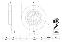 BOSCH 0986479F13 - Disco de freno