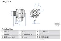 BOSCH 0986080920 - Alternador