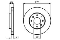 BOSCH 0986479140 - Disco de freno