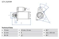 BOSCH 0 986 018 840 - Motor de arranque