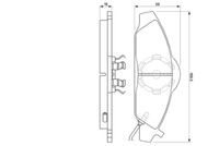 BOSCH 0986424551 - Longitud [mm]: 99<br>Ancho [mm]: 44<br>Homologación: ECE R90 Approved<br>Artículo complementario / información complementaria 2: Chapa antichirridos<br>Lado de montaje: Eje trasero<br>Espesor/grosor 1 [mm]: 15<br>Contacto avisador de desgaste: con avisador acústico de desgaste<br>Peso [kg]: 0,84<br>