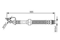 BOSCH 1987476906 - Tubo flexible de frenos