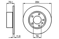 BOSCH 0986478037 - Disco de freno