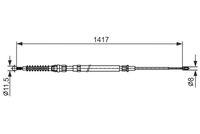 BOSCH 1987482583 - Cable de accionamiento, freno de estacionamiento