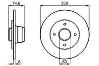 BOSCH 0 986 478 442 - Disco de freno