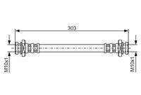 BOSCH 1987476436 - Tubo flexible de frenos