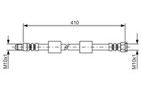 BOSCH 1987476650 - Tubo flexible de frenos