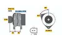 BOSCH 0 124 325 017 - Alternador