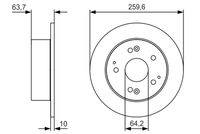 BOSCH 0986479V39 - Disco de freno