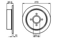 BOSCH 0986478672 - Disco de freno