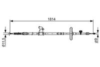 BOSCH 1987482502 - Cable de accionamiento, freno de estacionamiento