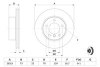 BOSCH 0986479W60 - Disco de freno