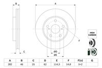 BOSCH 0986479F92 - Disco de freno