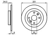 BOSCH 0 986 478 701 - Disco de freno