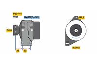 BOSCH 0986049540 - Alternador