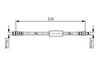 BOSCH 1987481618 - Tubo flexible de frenos