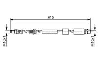 BOSCH 1987481615 - Tubo flexible de frenos