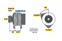 BOSCH 0 123 325 015 - Alternador