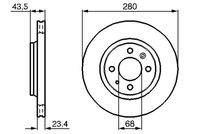 BOSCH 0986478375 - Disco de freno