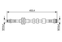 BOSCH 1987481574 - Tubo flexible de frenos