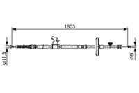 BOSCH 1987482508 - Cable de accionamiento, freno de estacionamiento