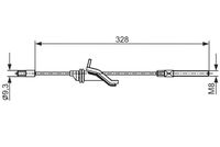 BOSCH 1987482545 - Cable de accionamiento, freno de estacionamiento