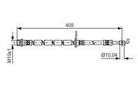 BOSCH 1987481524 - Tubo flexible de frenos
