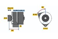 BOSCH 0 120 469 857 - Alternador