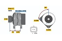 BOSCH 0 124 525 044 - Alternador