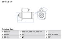 BOSCH 0986021490 - Motor de arranque